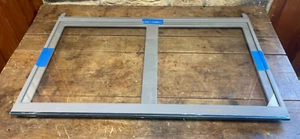 GE Cafe Refrigerator Vegetable Pan frame and glass OEM WR32X32496 , CGE29DP2TBS1 - Picture 1 of 4