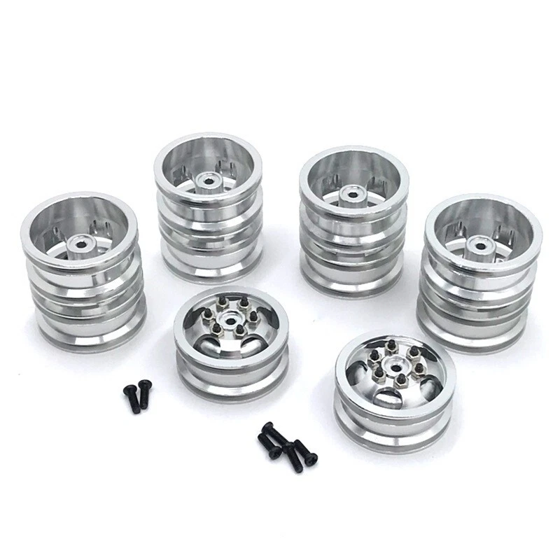 Metal Single/Dual Wheel Hub DIY Parts for WPL B16 B36 HengLong FeiYu JJRC RC Car - Image 1 of 1