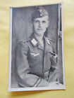 Karta fotograficzna - Żołnierz - Luftwaffe - Opaska na rękaw - Hermann G. - Pułk - Biały Krag