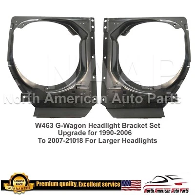 Soporte de montaje de faros W463 G-Wagon actualización G500 G55 90-06 a 07-18 G550 G63 Foto 1 de 4