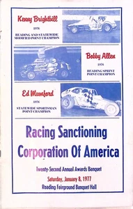 Racing Sanctioning Corporation of America Award Banquet Program 1977 - Picture 1 of 10