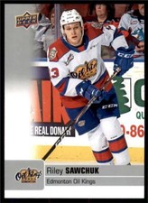 2019-20 UD CHL Base Set #201 Riley Sawchuk - Edmonton Oil Kings