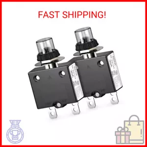 Thermal Circuit Breaker, 30A 125/250VAC Circuit Breaker Push-Button Reset with Q - Picture 1 of 2