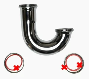 Keeney 10300CK 1-1/4 pulgadas latón J-Bend, acabado cromado pulido - Imagen 1 de 6