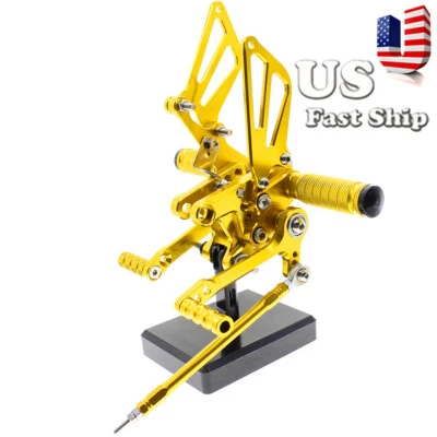 Juego de estriberas trasero pedal USA Fit SUZUKI GSXR750/600 2000-2005 GSXR1000 2000-2004 Foto 1 de 4