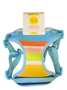 Sun Squad sz S Small Adjustable Dog Harness up to 25 lbs Multi Color Stripe New - Picture 1 of 2