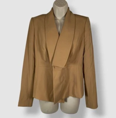 Chaqueta Blazer Donna Karan New York Mujer Beige Manga Larga Talla 0 Foto 1 de 2