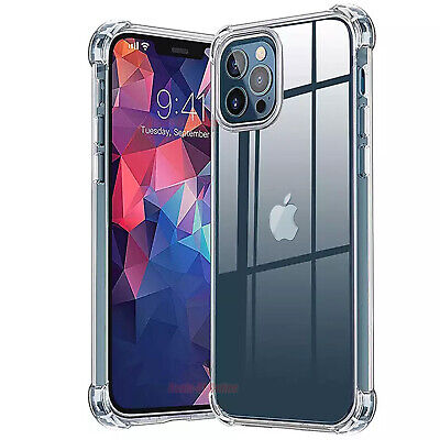 CLEAR Shockproof Case For IPhone 14 Pro 12 13 PRO MAX MINI 11 XR XS 8 7 Silicone • 1.12£