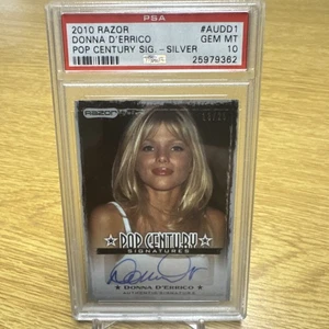DONNA D’ERRICO #ED/10 2010 RAZOR POP CENTURY SILVER SIGNATURES AUTO PSA 10 GEM!! - Picture 1 of 2