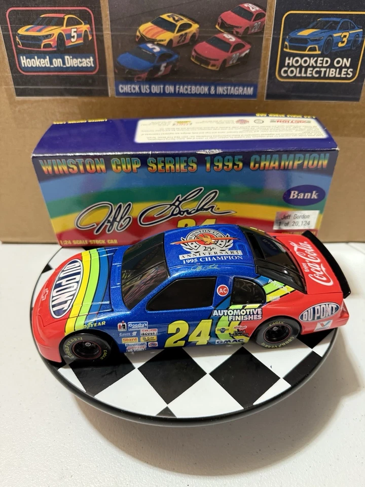 Jeff Gordon #24 DuPont 1995 Winston Cup Champion BWB 1/24 NASCAR Diecast Foto 1 de 4