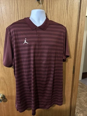 JORDAN TEAM GOLF POLO Estilo Jumpman 23 Blanco Rojo Borgoña Foto 1 de 4