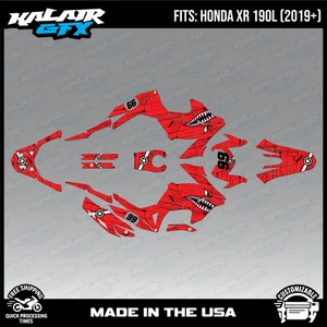 Kit Gráficos para Honda XR190L (2019+) Predator - ROJO - Imagen 1 de 4