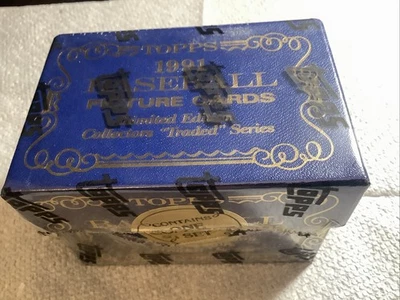 1991 Topps Traded Tiffany Factory Sealed Set Update Unopened Bagwell RC Rookie - Image 1 of 4