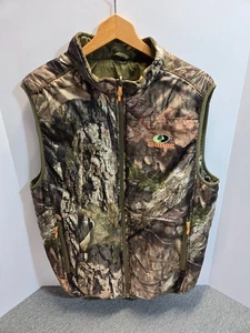 Men’s Mossy Oak Reversible Insulated Hunting Vest Size Large Camo/Brown - Picture 1 of 8