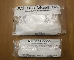 Pampered Chef Adjustable Measuring Cup Spoons Set Tablespoon Teaspoon White NIP - Picture 1 of 8