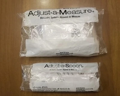 Pampered Chef Adjustable Measuring Cup Spoons Set Tablespoon Teaspoon White NIP - Image 1 of 4