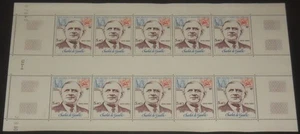 Antártica Francesa C60 1980 Charles de Gaulle décimo aniversario hoja de muerte de 10 NH - Imagen 1 de 1