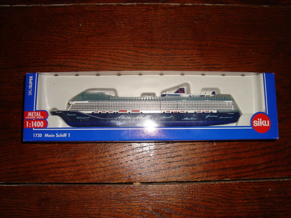 SIKU SUPER 1730 Mein Schiff 1 piezas de metal + plástico 1: 1400 crucero ¡nuevo en caja! Foto 1 de 4