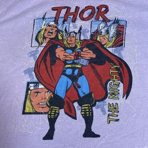 Marvel Thor "estilo vintage" gráfico color púrpura claro talla XL - Imagen 1 de 5