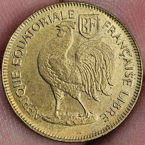 Afrique Équatoriale Française 50 Centimes 1942 Colonies France - Picture 1 of 2