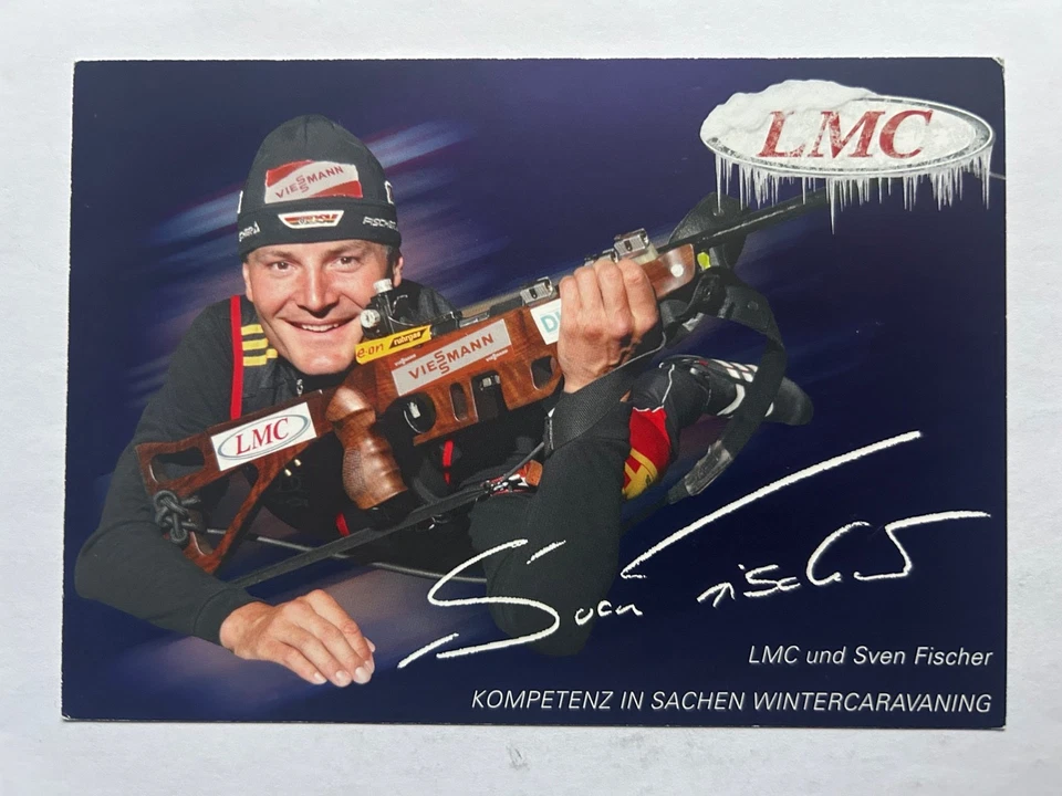 Autogrammkarte Olympia Biathlon Sven Fischer - Bild 1 von 1