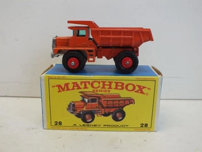 Camión volquete Lesney Matchbox Nº28 Mack excelente en caja (L552) Foto 1 de 4