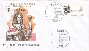 Bundesrepublik FDC 2162 SC 2107 500 años Reino de Prusia - Imagen 1 de 1