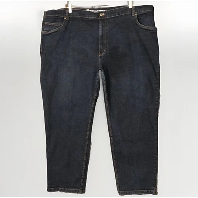 Harbor Bay Jeans Mens 52X29 Blue Preshrunk Continuous Comfort Waistband Stretch - Image 1 of 4