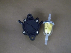 Fuel Pump & Filter fits John Deere Kawasaki 15 thru 25 HP engines - Picture 1 of 1