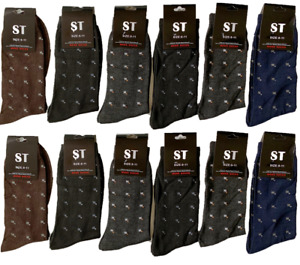 6-12 Pairs Mens Cotton Work Fashion Casual Dress Socks Size 9-11 10-13 (#SX-201)