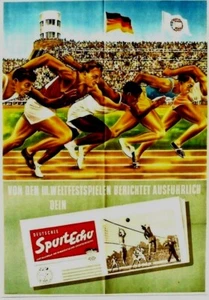 Original vintage poster ATHLETIC WORLD GAMES SPORT NEWS 1951 - Picture 1 of 1