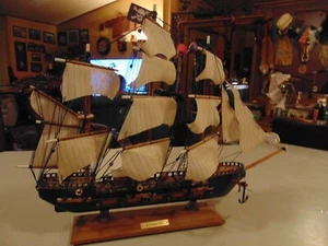 Vintage Buccaner Ship Replica 20" X 13" exceptionally detailed - Picture 1 of 12