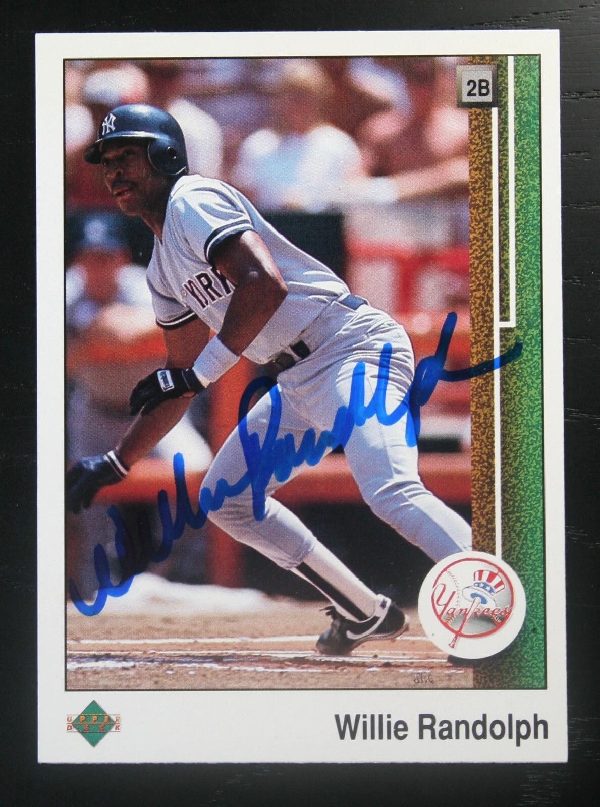 AUTOGRAPHED - Willie Randolph Upper Deck #237 New York Yankees 1989