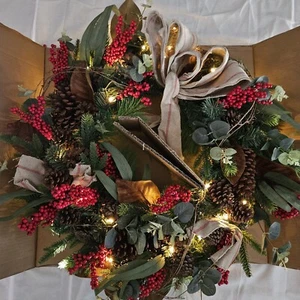 Balsam Hill 34 Zoll Bauernkranz LED - Bild 1 von 6