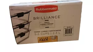 Rubbermaid Brilliance 9.6 Cup Large Stain-Proof Food Storage Container - Picture 1 of 4
