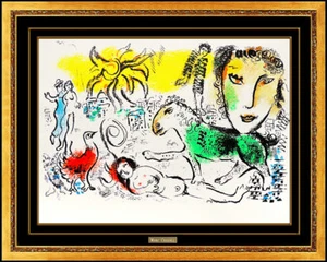 Marc Chagall Homecoming XXE Siecle Color Lithograph Nude Female Modernism Art - Picture 1 of 4