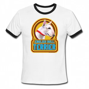 ENGLISH BULL TERRIER Dog Mens Ladies Quality T-Shirt Retro Top Birthday - Picture 1 of 3