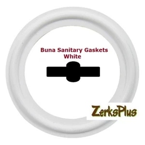 Sanitary Gasket Tri Clamp Style 2" Buna White Price for 5 pcs - Picture 1 of 1