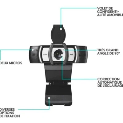 Logitech C930-E Business Webcam, Full HD 1080p/30fps Video Calling, Light Correc - Image 1 of 4