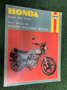 1978 to 1981 Honda Hawk 400 Twins 400 Shop Service Manual Haynes Original - Picture 1 of 6