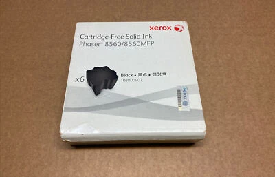 Genuine Xerox 108R00907 Black Solid Ink for Phaser 8560 / 8560MFP 6 pack - Image 1 of 3