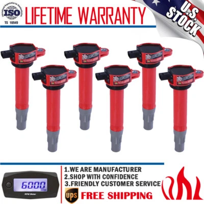 6 Pack High Performance Ignition Coils For Dodge Magnum 2.7L 3.5L V6 2006-2008 Foto 1 de 4