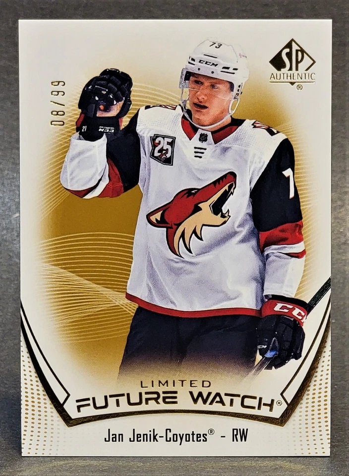 2021-22 Upper Deck SP Authentic Limited Gold #127 Jan Jenik RC 8/99 - Image 1 of 2