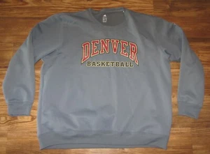 Denver Pioneers Basketball Men’s Long-Sleeve Heavy Shirt, Adidas, Size 2XL, EUC - Picture 1 of 5