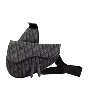 Dior Oblique Saddle bag body bag mens 【Used】 - Picture 1 of 8