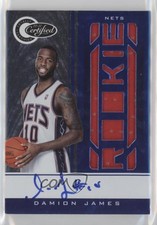 2010-11 Totally Certified Blue Signatures /49 Damion James #159 Rookie Auto RC