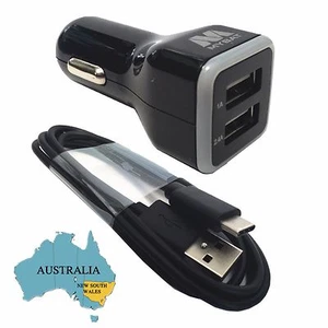 Car Charger Type C USB-C For Microsoft SAMSUNG Galaxy 7FE C5 C7 C9 Tab Pro A S - Picture 1 of 8