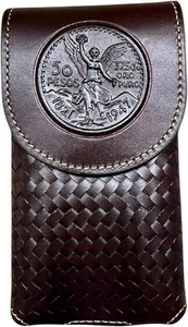 Western Stakes Western Leather Phone Belt Holster Cell Phone Case Phone Pouch - Picture 1 of 7