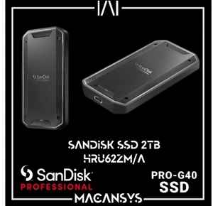SanDisk Professional PROG40 2TB SSD Ultra Rugged Dual Mode Thunderbolt HRU62ZM/A - Picture 1 of 1