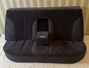 Mercedes Benz W126 Rücksitzbank Sitz Sitzbank Rücklehne hinten Velours Anthrazit - Bild 1 von 10